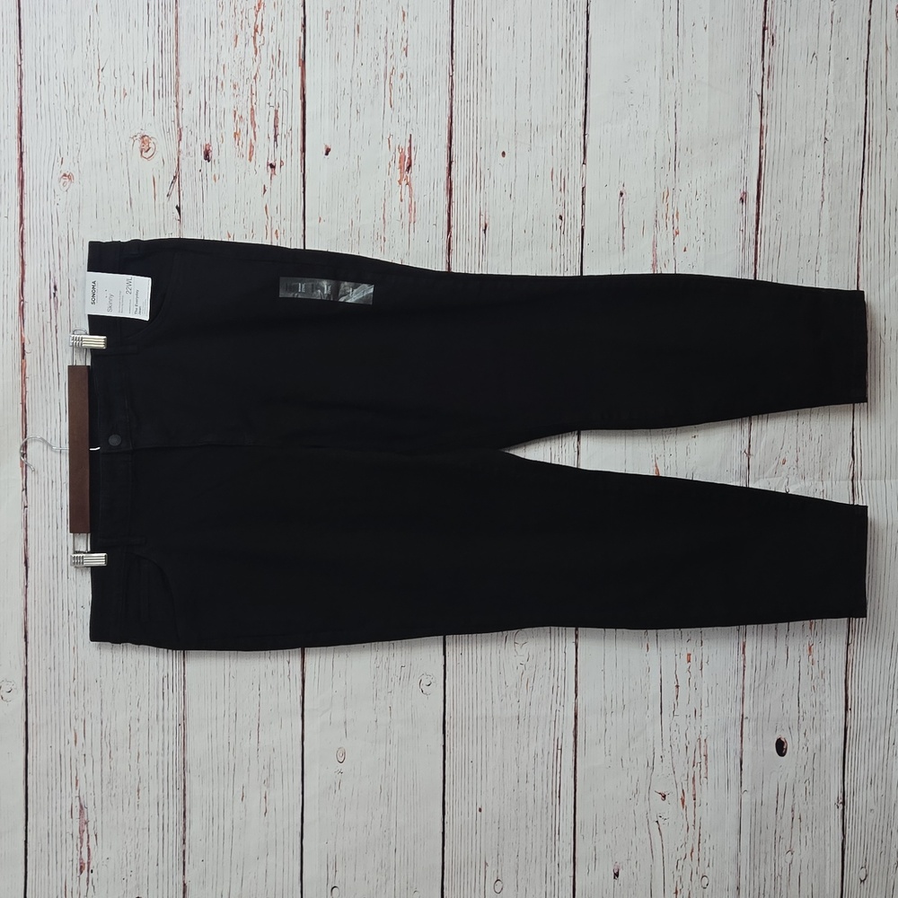 NWT Sonoma Goods For Life Black Skinny Jeans Women’s Plus 22WL